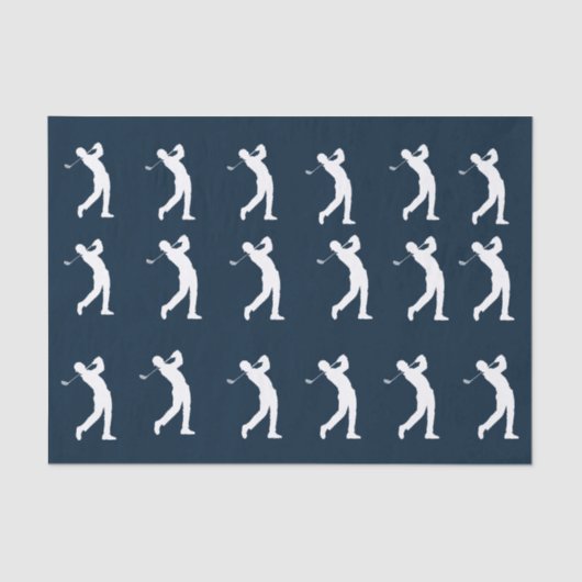 marinegolfers-silhouet tissuepapier (Voorkant)