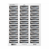 Marinegoud Vloeibare Marmer Retouradres Etiket (Full Sheet)