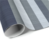 Marinegrijze strepen cadeaupapier (Rol Hoek)