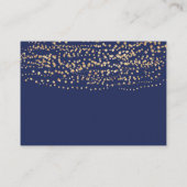 Marinegroen Gouden Maan & Sterren Luier Raffle Informatiekaartje (Achterkant)