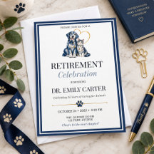 Marinehond Kat Veterinaar Pensioenfeest