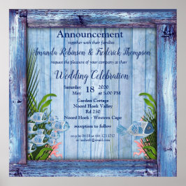  marinehout, vis, roze koraal poster