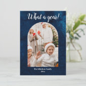 Marinejaar in Review Multi Fotocollage Kerstmis Aankondiging (Staand voorkant)