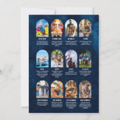 Marinejaar in Review Multi Fotocollage Kerstmis Aankondiging (Achterkant)