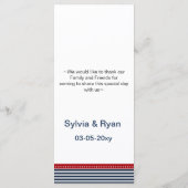 marinekaarten, vuurtoren, nautische menukaarten menu (Achterkant)