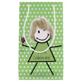 marinekaartje op poka - dots klein cadeauzakje (Voorkant)