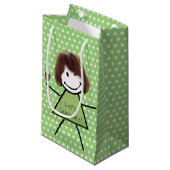 marinekaartje op poka - dots klein cadeauzakje (Voorkant Gekanteld)