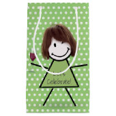 marinekaartje op poka - dots klein cadeauzakje (Voorkant)