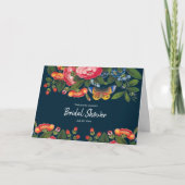 marinekleurige pony Butterfly-bridal Kaart (Voorkant)