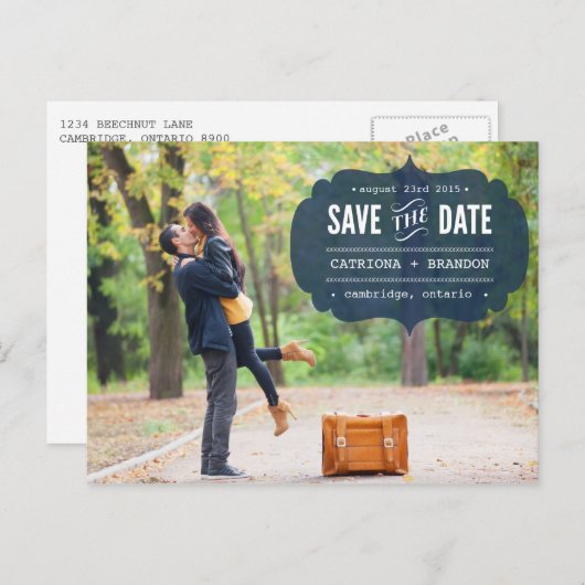  marinelabel Foto Opslaan Briefkaart datum (Voorkant / Achterkant)