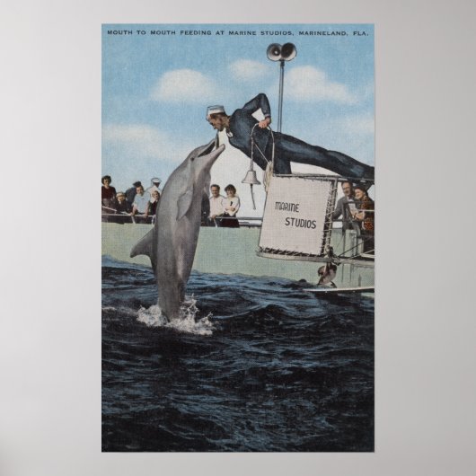 Marineland, Florida - Sailor Mouthfeed Poster (Voorkant)