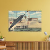Marineland, Florida - Uitzicht van Pudgy de Canvas Afdruk (Insitu (Woonkamer))