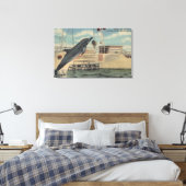 Marineland, Florida - Uitzicht van Pudgy de Canvas Afdruk (Insitu (Slaapkamer))