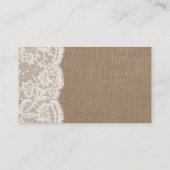 Marinelint op Burlap & Lace bruiloft website Informatiekaartje (Achterkant)