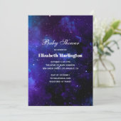 Marinelucht. Nachtsterren. Het moderne galaxy baby Kaart (Staand voorkant)