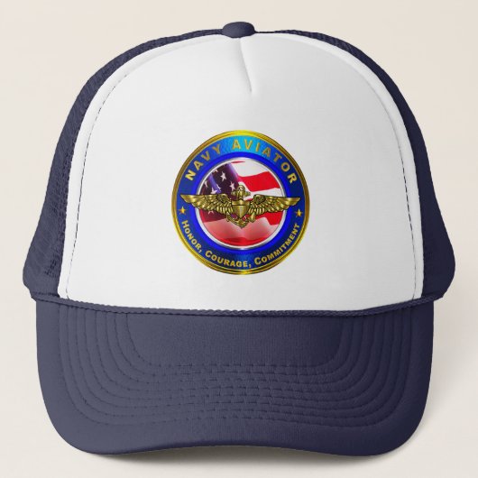 Marineluchtvaartpiloot Trucker Pet (Voorkant)