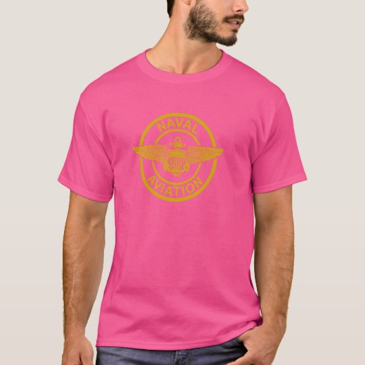 Marineluchtvaartvleugels Patch T-shirt (Voorkant)