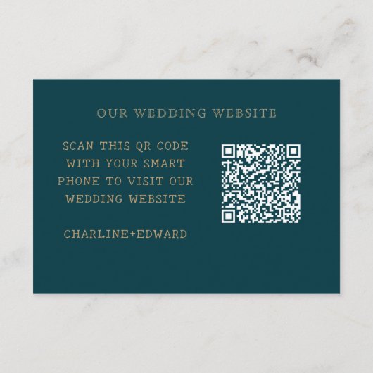 Marinemaan Gouden Sterren Bruiloft Website | RSVP  Informatiekaartje (Achterkant)