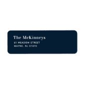 Marineminalist retouradres etiket (Voorkant)