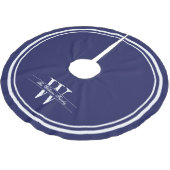 marinemonogram met dubbele grens kerstboom rok (Gekanteld)
