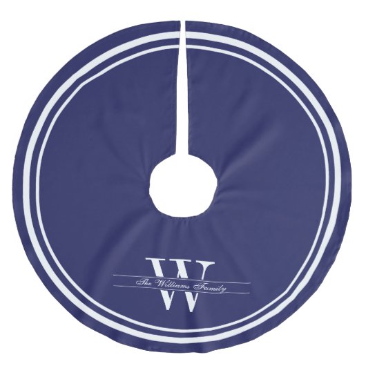 marinemonogram met dubbele grens kerstboom rok (Voorkant)