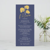 Marinepalm Tropisch Botanisch blad Menu (Staand voorkant)