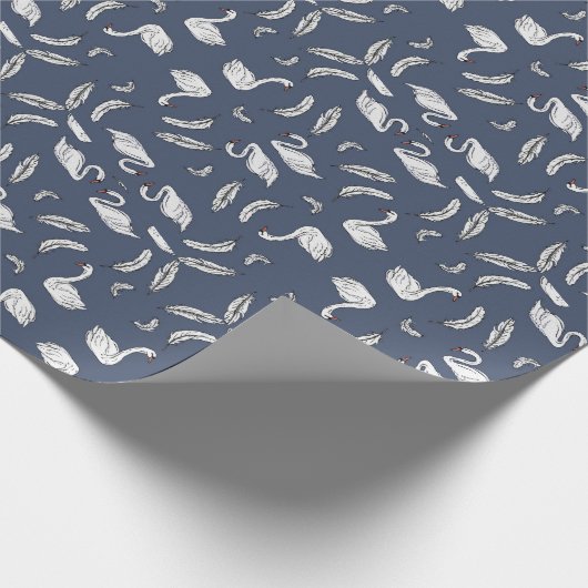 marinepapier met geankerde troep cadeaupapier (Hoek)