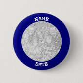 Marinepersoonlijke ronde fotolijst button 5,7 cm (Voorkant)