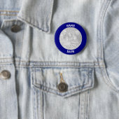 Marinepersoonlijke ronde fotolijst button 5,7 cm (In situ)