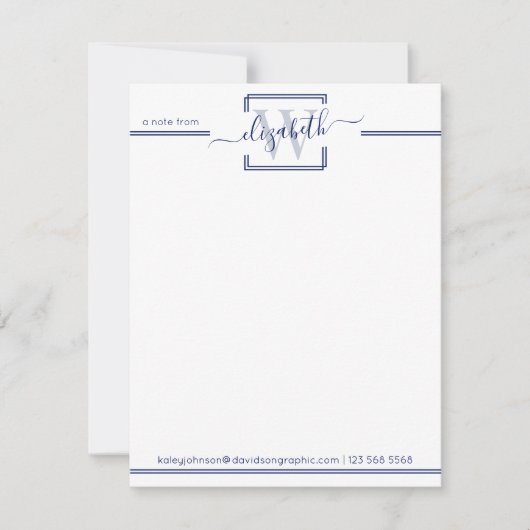 marineprofessional | Van de schrijftafel van Note  Bedankkaart (Voorkant)