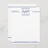 marineprofessional | Van de schrijftafel van Note  Bedankkaart (Voorkant / Achterkant)