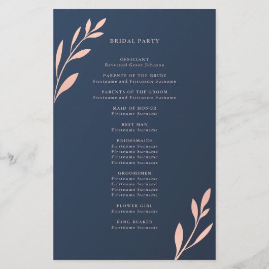 Marineprogramma voor Geometrische olievakkeremonie (Achterkant)