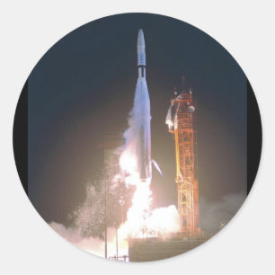 Mariner I 1 raket in de ruimte naar Venus NASA Ronde Sticker