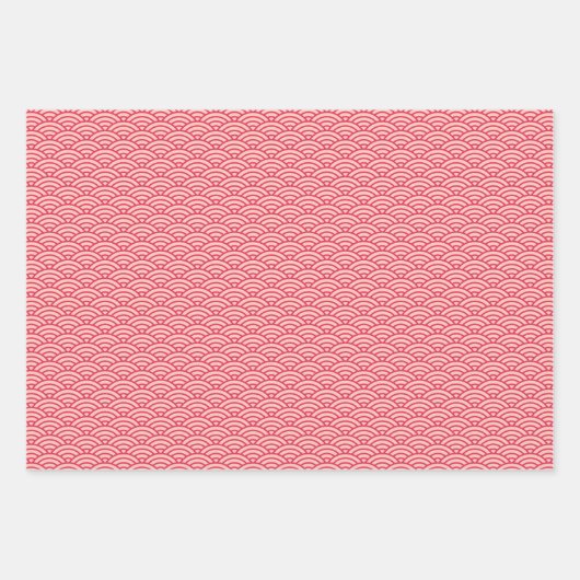  marineroze Koinobori visschaliepatroon Inpakpapier Vel (Voorkant 2)