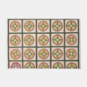 Mariner's Compass quilt Deurmat (Voorkant)