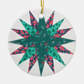 Mariner's Compass Quilt Ornament (Voorkant)
