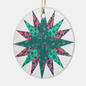 Mariner's Compass Quilt Ornament (Links)