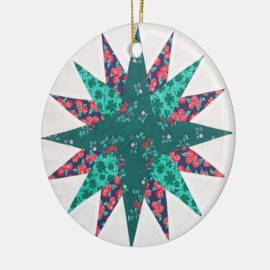 Mariner's Compass Quilt Ornament (Links)