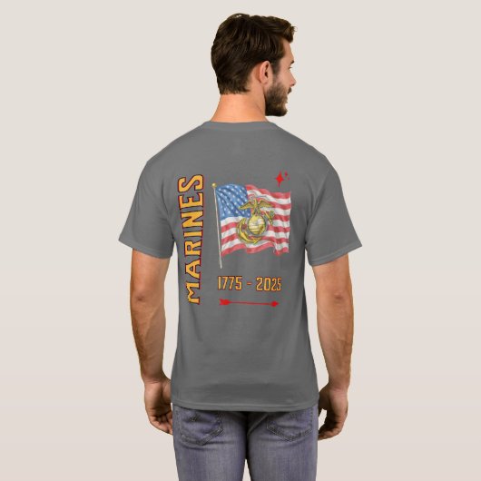 MARINES 1775 Tee T-shirt (Achterkant volledig)