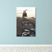 Marines bevestigen slingerbelastingen canvas afdruk (Insitu (Houten vloer))