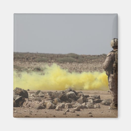 Marines bieden zekerheid magneet (Voorkant)