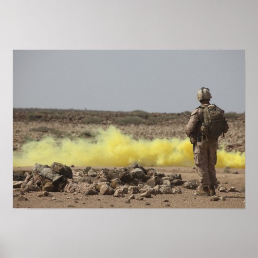 Marines bieden zekerheid poster (Voorkant)