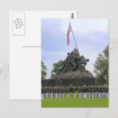 Marines bij het Briefkaart van Iwo Jima Statue (Voorkant / Achterkant)