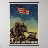 Marines bij Iwo Jima  Poster (Voorkant)