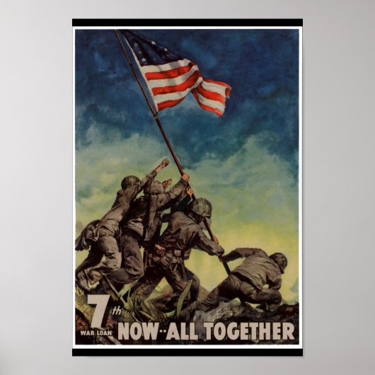 Marines bij Iwo Jima  Poster (Voorkant)