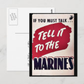 Marines Briefkaart (Voorkant / Achterkant)