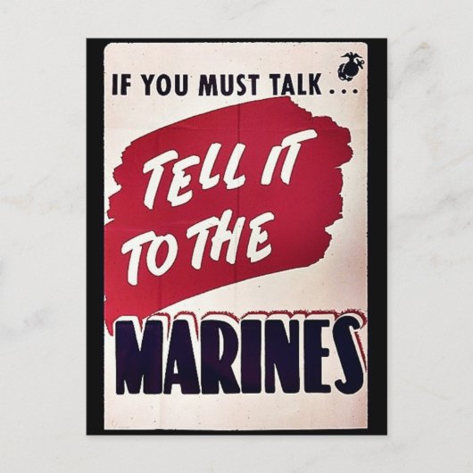 Marines Briefkaart (Voorkant)