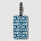 Marines Element zee patroon Bagagelabel (Voorkant (verticaal))