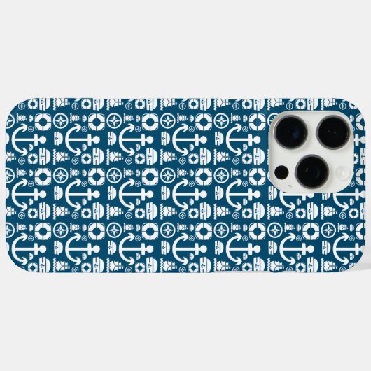 Marines Element zee patroon Case-Mate iPhone Case (Achterkant (horizontaal))