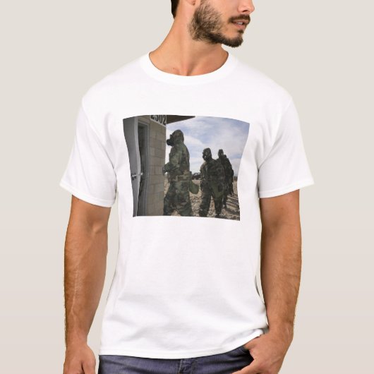 Marines en Sailors in de gaskamer T-shirt (Voorkant)